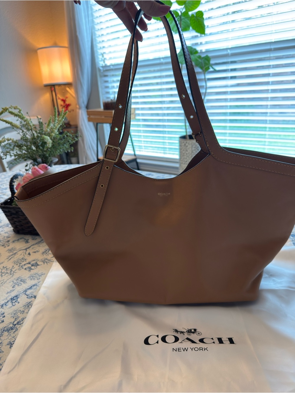 Coach Gramercy Tote in honey brown